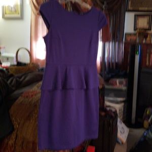 Purple peplum dress